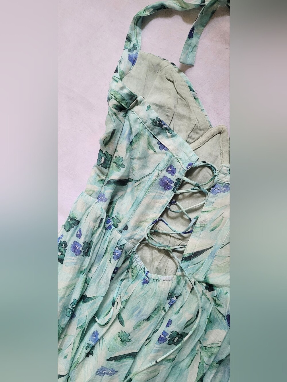 NWOT! ASTR Formal Garden Party Anthro Women's Kelby Corset Fall Maxi Dress Small - Picture 16 of 17
